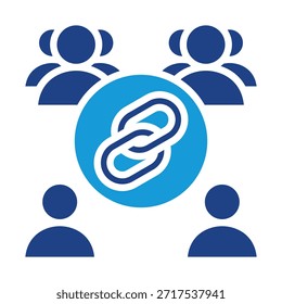 Elemento de icono de red de Enlace para diseño