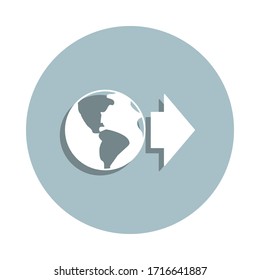Link optimization badge icon. Simple glyph, flat vector of seo and development icons for ui and ux, website or mobile application