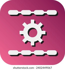 Link Optimization  Vector Glyph Gradient Background Icon For Personal And Commercial Use.

