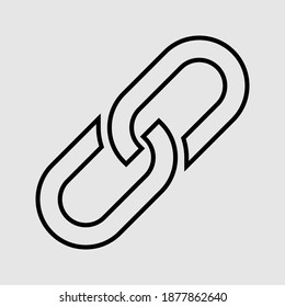 link outline icon isolated vector illustration