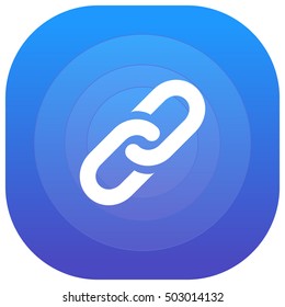 Link Purple - blue circular UI/UX App Icon / Logo Design