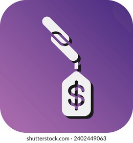 Link Sales  Vector Glyph Gradient Background Icon For Personal And Commercial Use.
