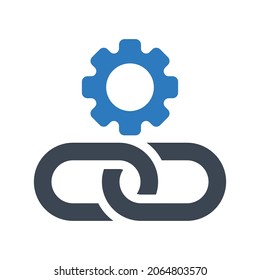 Link setting icon.setting,connection (vector illustration)