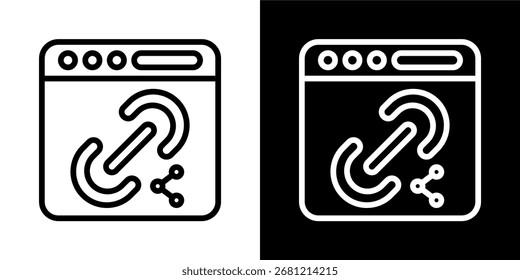 Enlace Compartir icono de un Vector de estilo plano