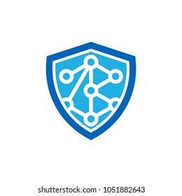 Link Shield Logo Icon Design