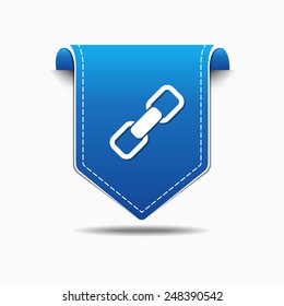 Link Sign Blue Vector Icon Design