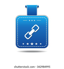 Link Sign Blue Vector Icon Design