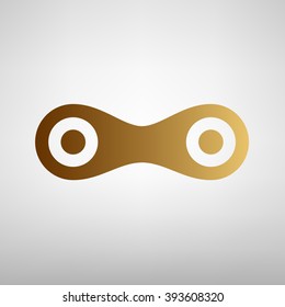 Link sign. Flat style icon