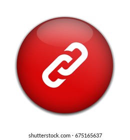Link sign icon. Hyperlink chain button.