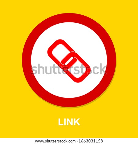 Link sign icon. Hyperlink chain symbol