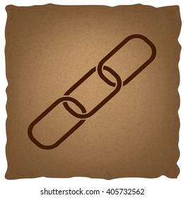 Link sign. Vintage effect