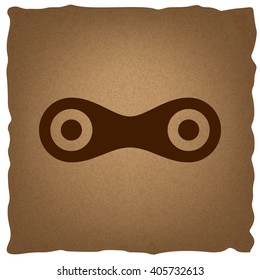 Link sign. Vintage effect