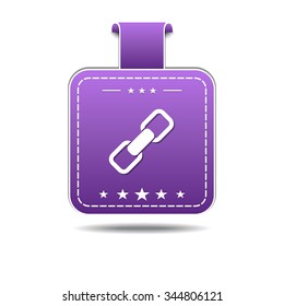 Link Sign Violet Vector Icon Design