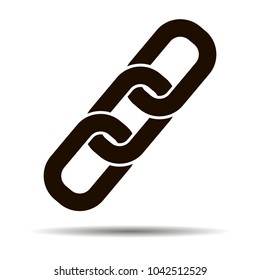 Link Single Icon Chain Link Symbol Stock Vector (Royalty Free ...