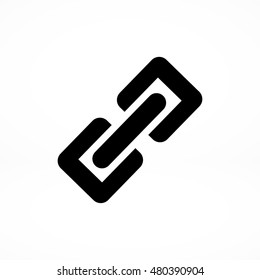 Link single icon, vector best flat icon, EPS