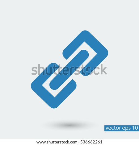 Link single icon, vector best flat icon, EPS