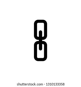 Link, single icon  vector  illustration isolated on white background 