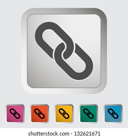 Link. Single icon. Vector illustration.