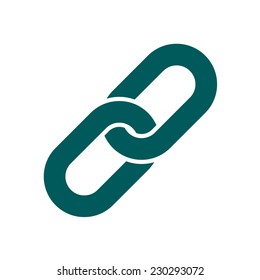 Link single icon.Chain link simbol.