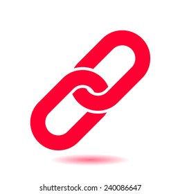 Link single icon.Chain link simbol.