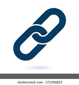 Link single icon.Chain link simbol.