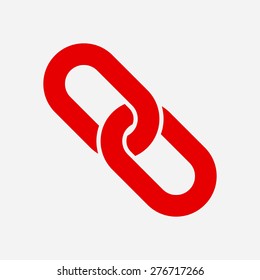 Link single icon.Chain link simbol.