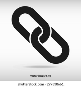 Link single icon.Chain link simbol.