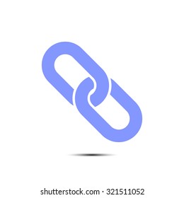 Link single icon.Chain link simbol.
