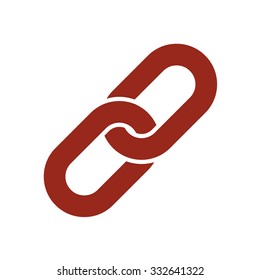 Link single icon.Chain link simbol.