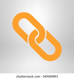 Link single icon.Chain link simbol.