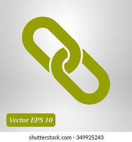 Link single icon.Chain link simbol.