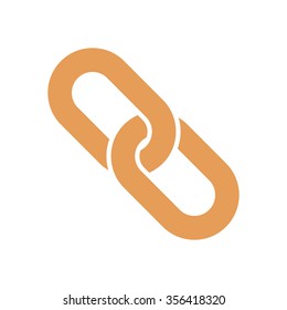 Link single icon.Chain link simbol.