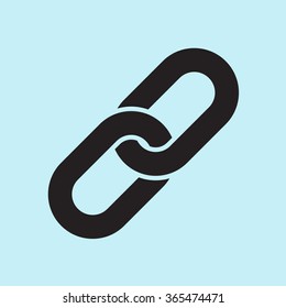 Link single icon.Chain link simbol.