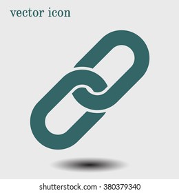 Link single icon.Chain link simbol.