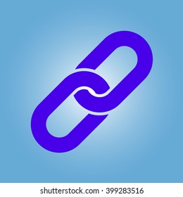 Link single icon.Chain link simbol.
