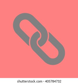 Link single icon.Chain link simbol.
