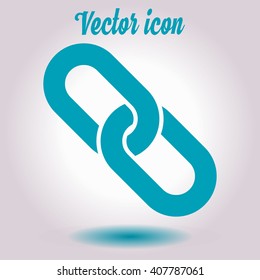Link single icon.Chain link simbol.