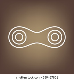 Link. Single line  icon. Vector illustration.