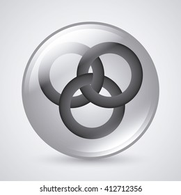 link symbol design. flat illustration. connection concept