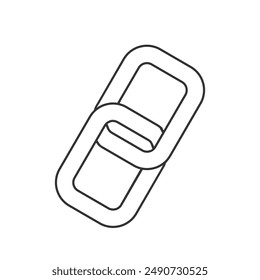 Link-Symbol Linie Symbol flache Vektorgrafik
