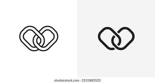 Conjunto de iconos de vector de Enlace. Ilustrador de Vector de stock. EPS 10