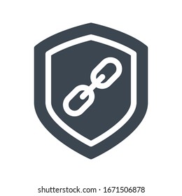 link vector glyph color icon 