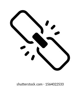 link vector glyph flat icon