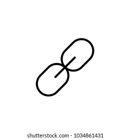 Link vector icon. Chain symbol. Modern illustration for web and mobile apps design