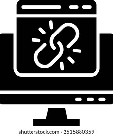 Link Vector Icon Design Illustration