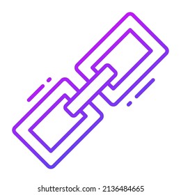 link vector icon. Illustration for graphic and web design.