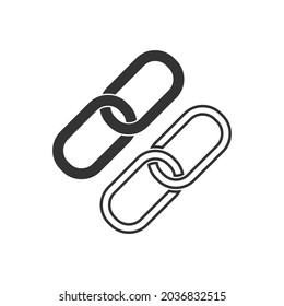  Indicador de icono de vector de enlace 