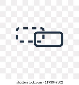 Link vector icon isolated on transparent background, Link transparency concept can be used web and mobile