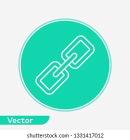 Link vector icon sign symbol