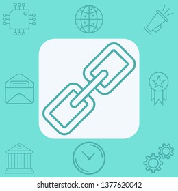 Link vector icon sign symbol